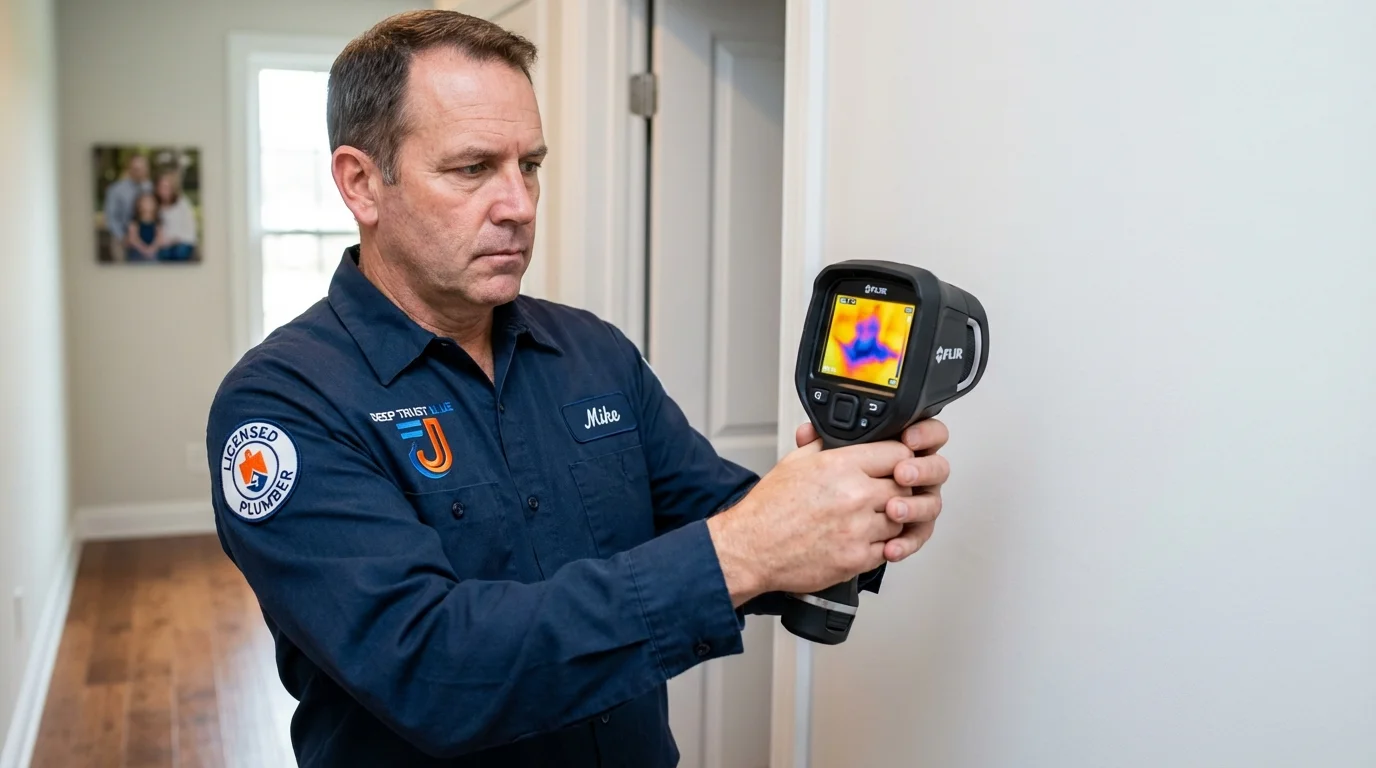 Thermal imaging leak detection by Johns Plumbing LLC in Crab Orchard